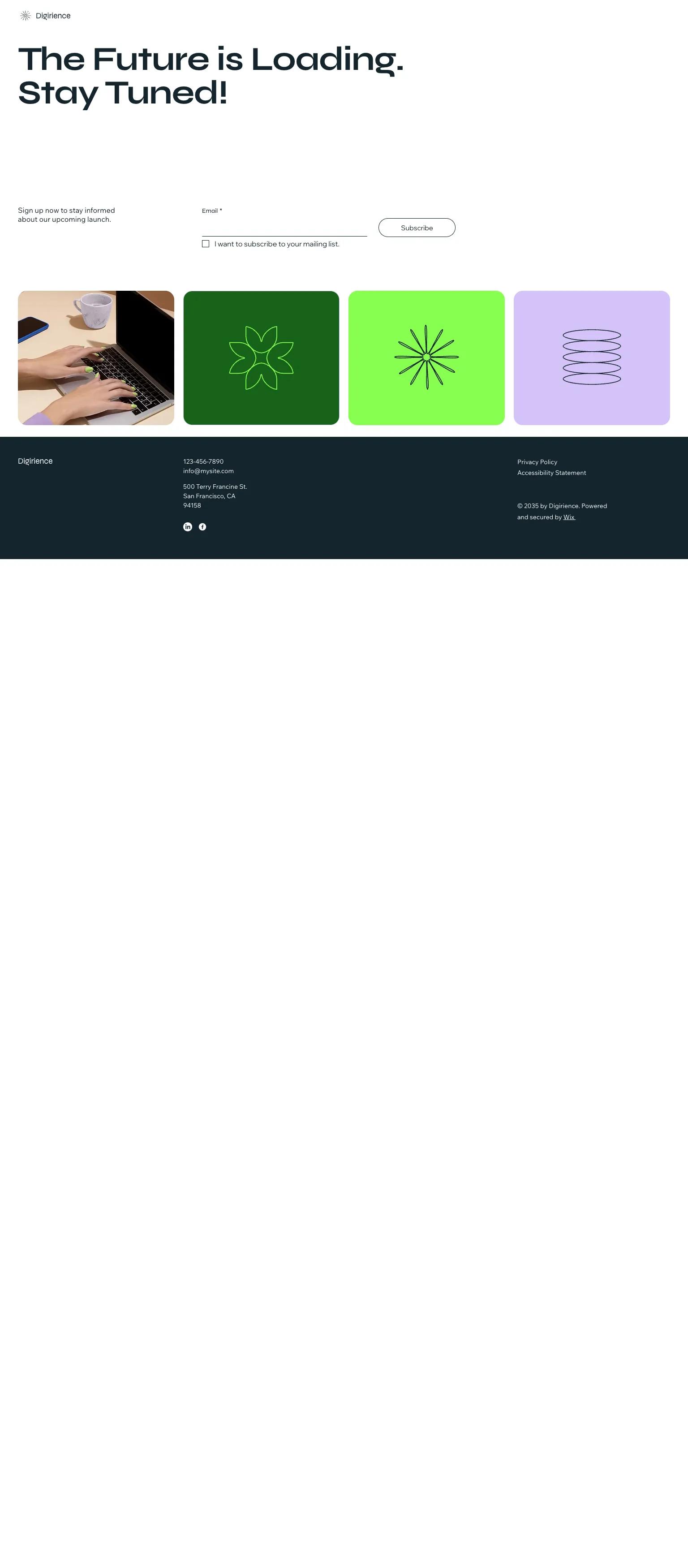 Website Coming Soon (Cheerful) screenshot