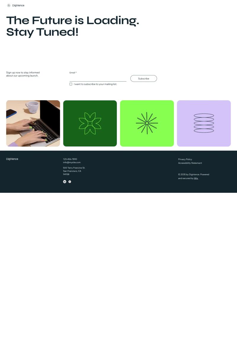 Website Coming Soon (Cheerful) screenshot