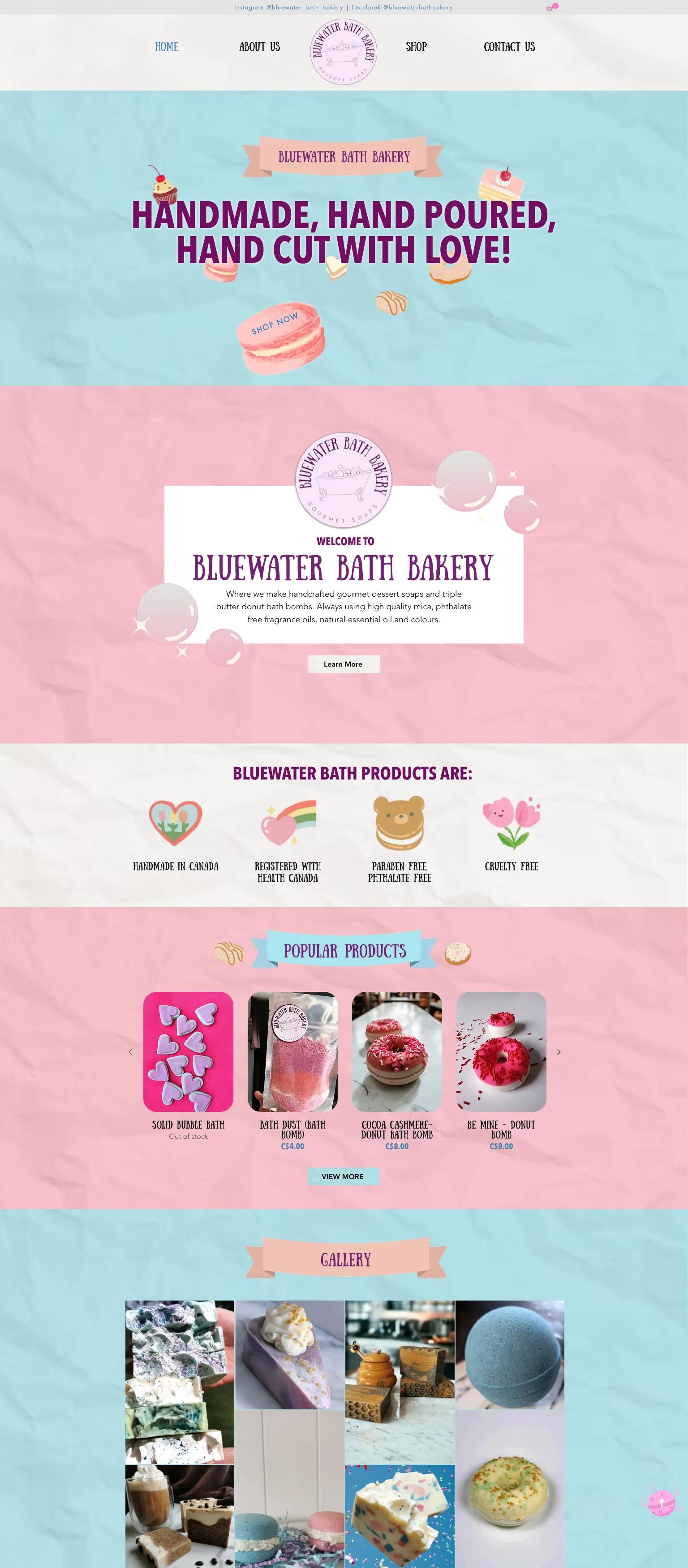 Bluewater Bath Bakery screenshot