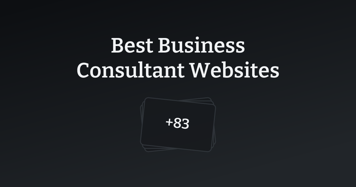 Best Business Consultant Websites with count
