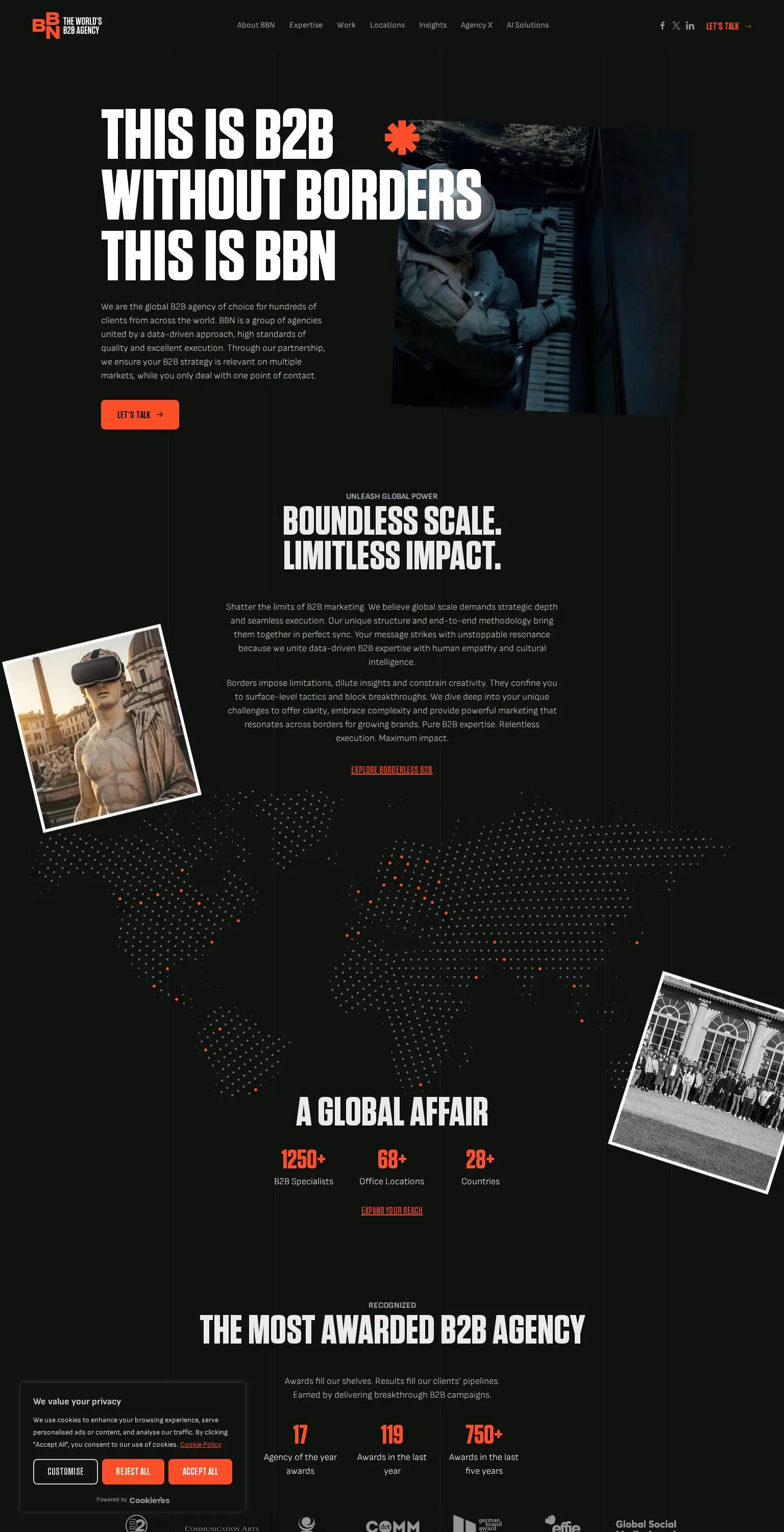 BBN International screenshot