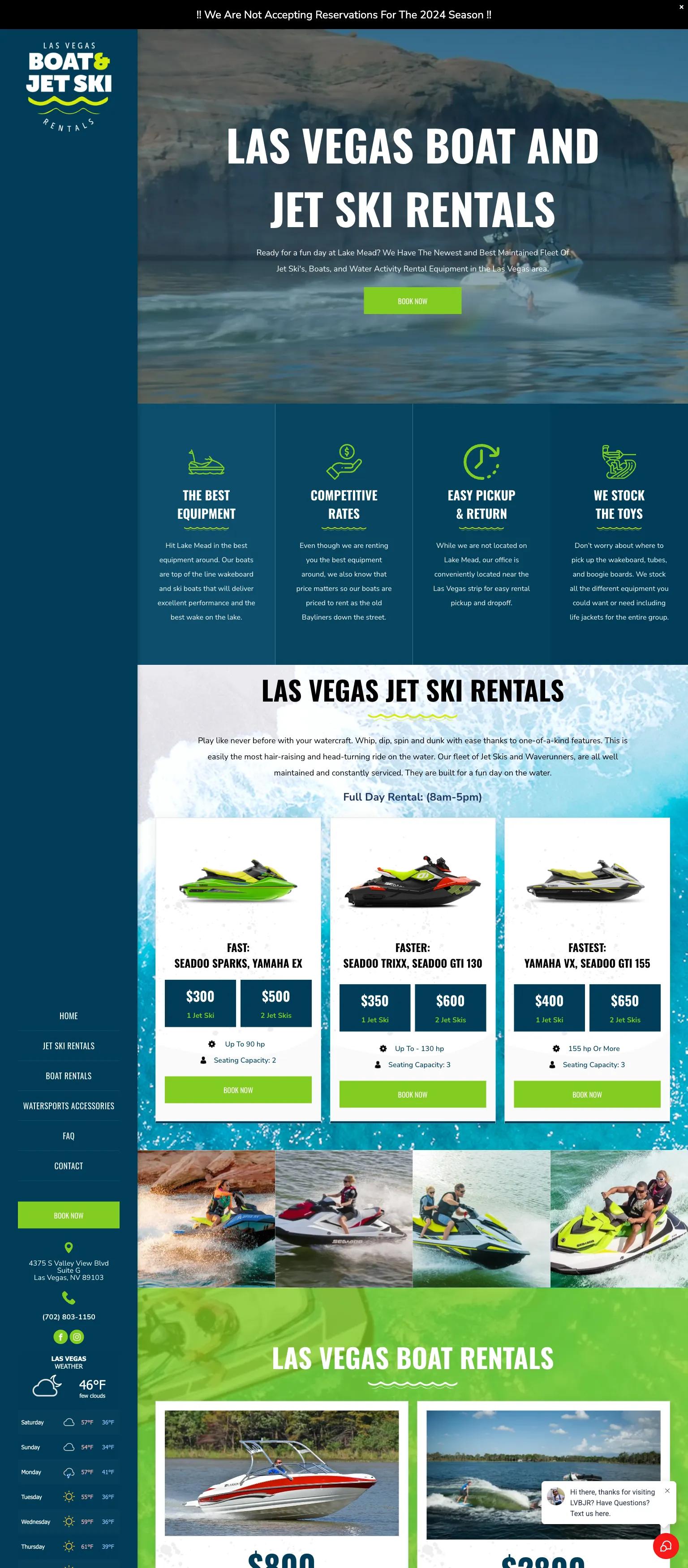 Las Vegas Boat and Jet Ski Rentals screenshot