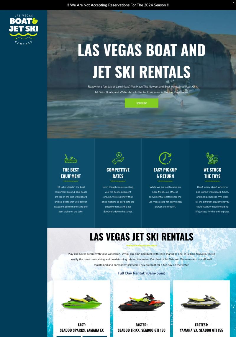 Las Vegas Boat and Jet Ski Rentals screenshot