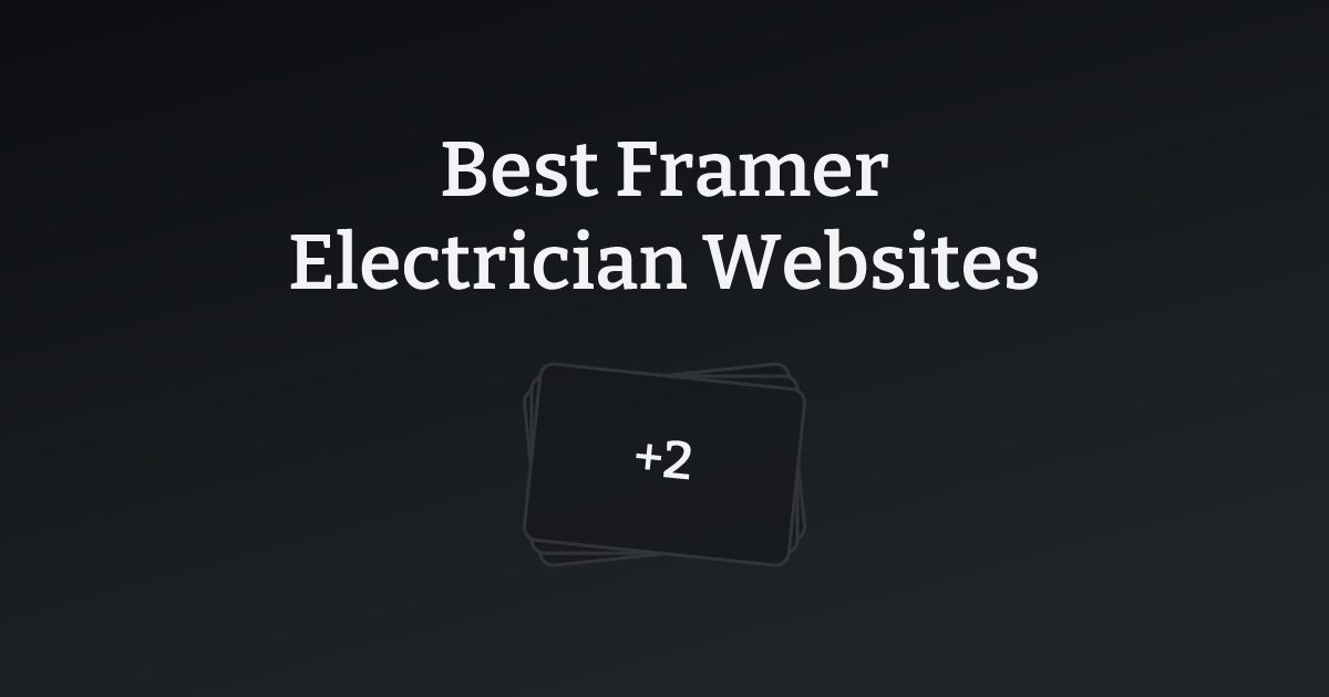 Best Framer Electrician Websites with count