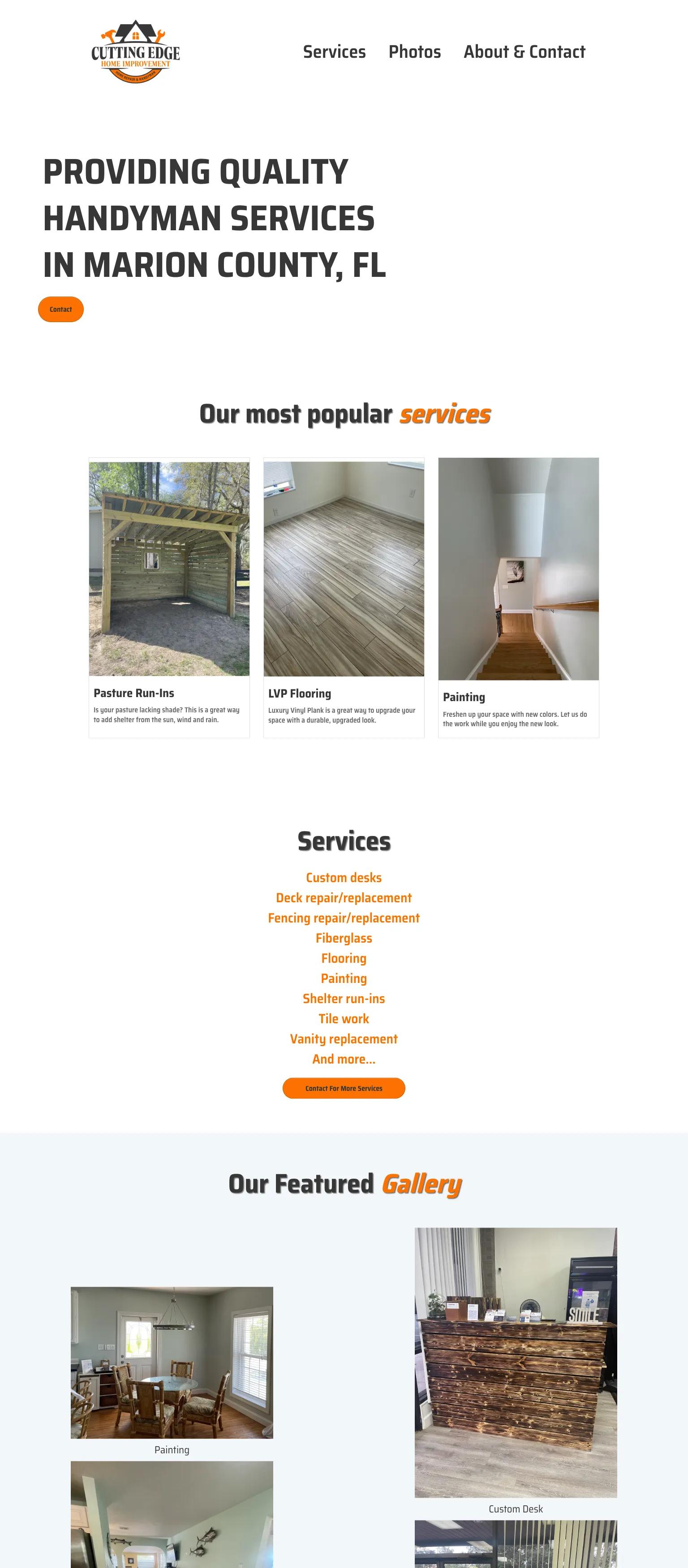 Cutting Edge Home Improvement screenshot