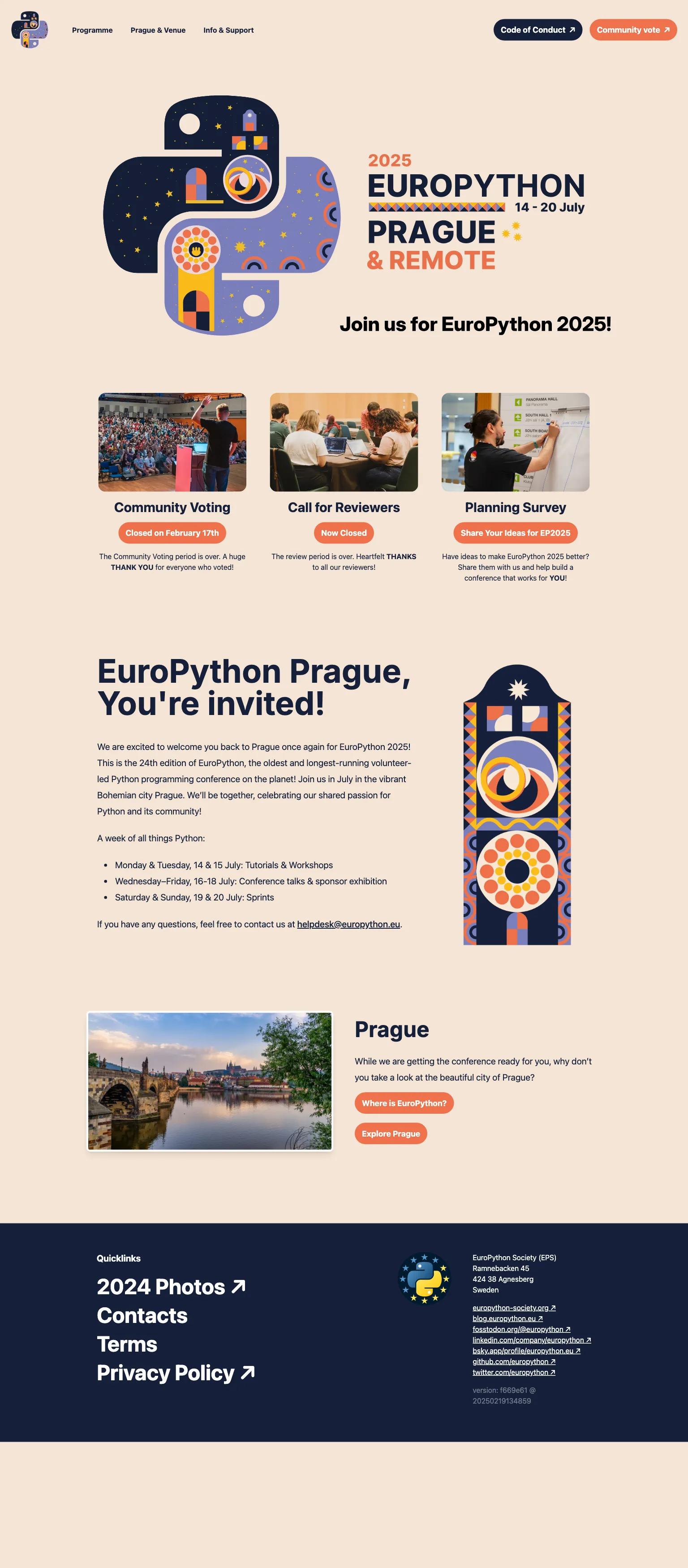 EuroPython screenshot