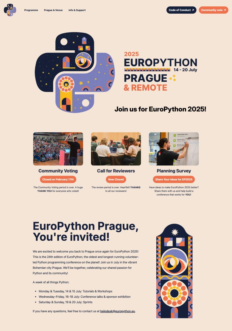 EuroPython screenshot