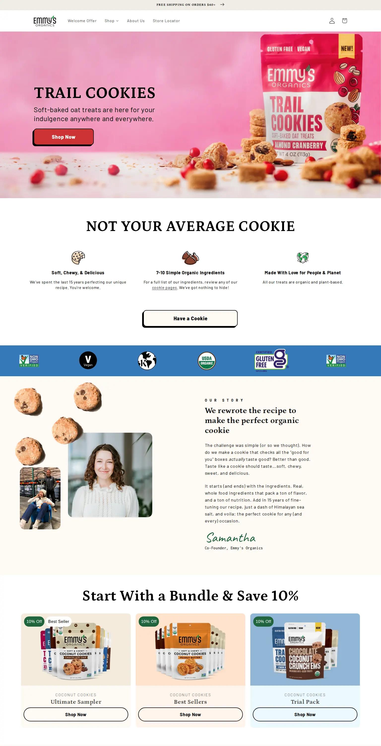 Emmy's Organics screenshot