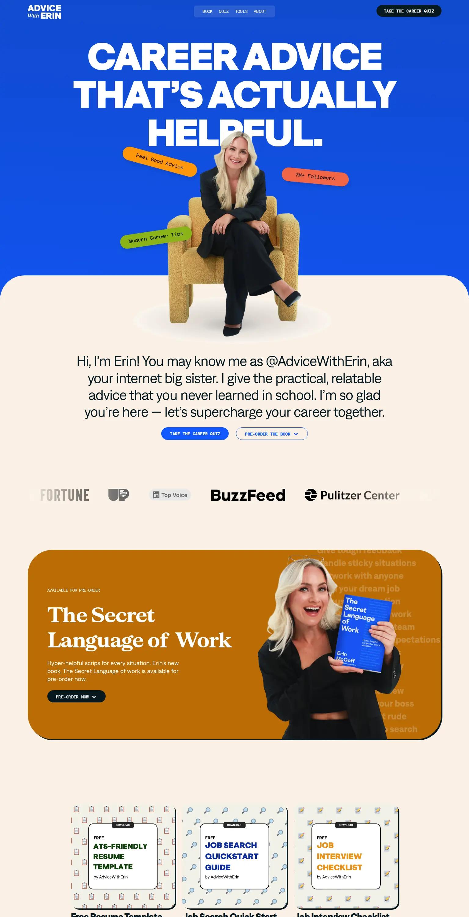 Advice with Erin screenshot