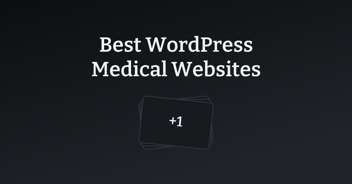 Best WordPress Medical Websites with count