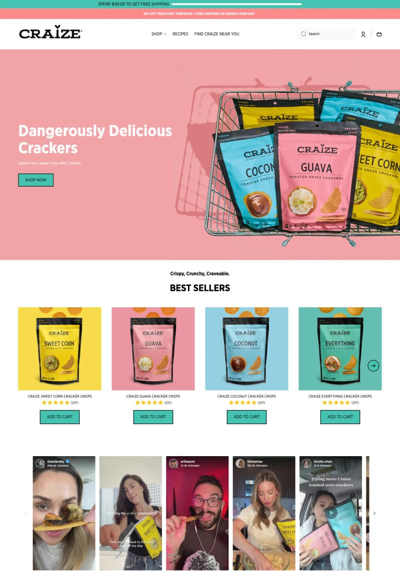 Craize Snacks screenshot