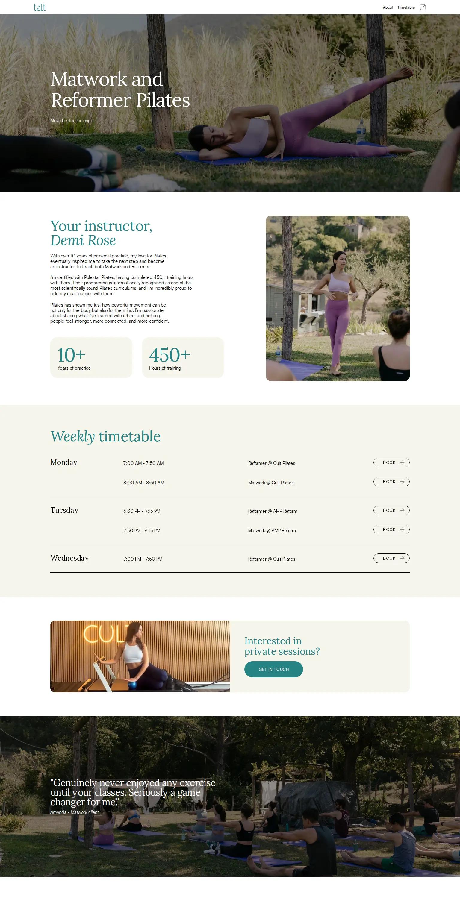 Tilt Pilates screenshot