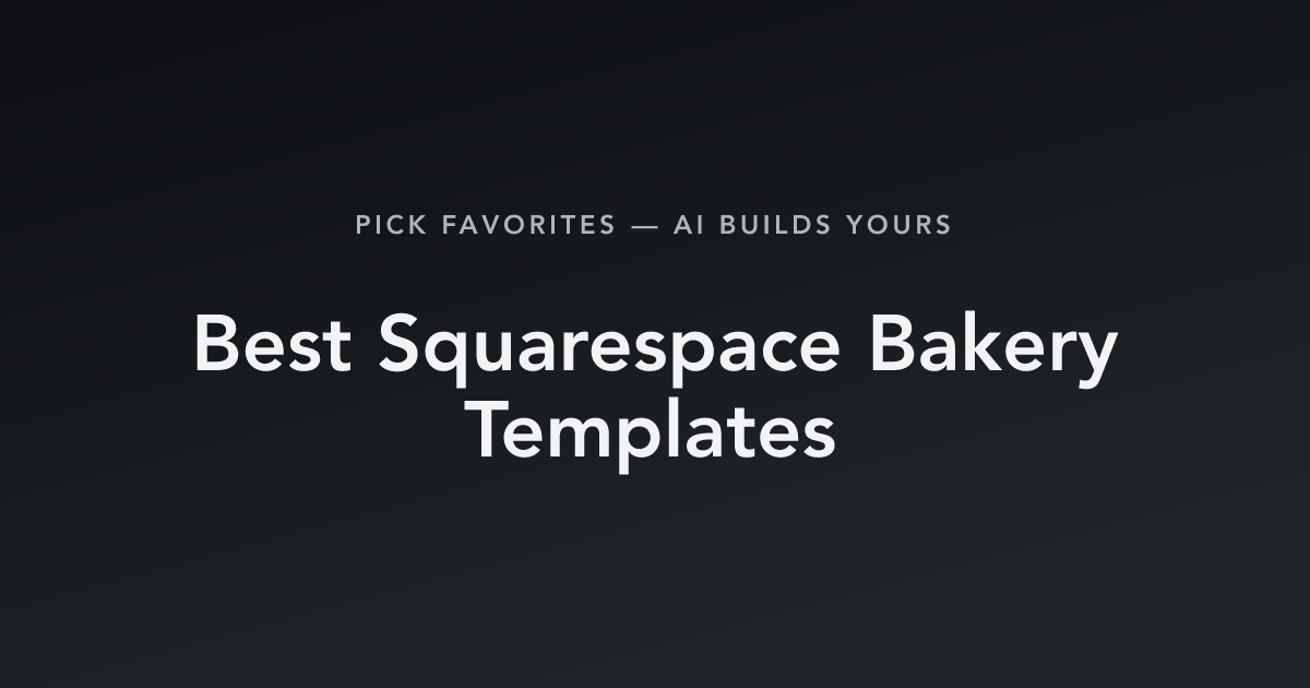 Best Squarespace Bakery Templates with count