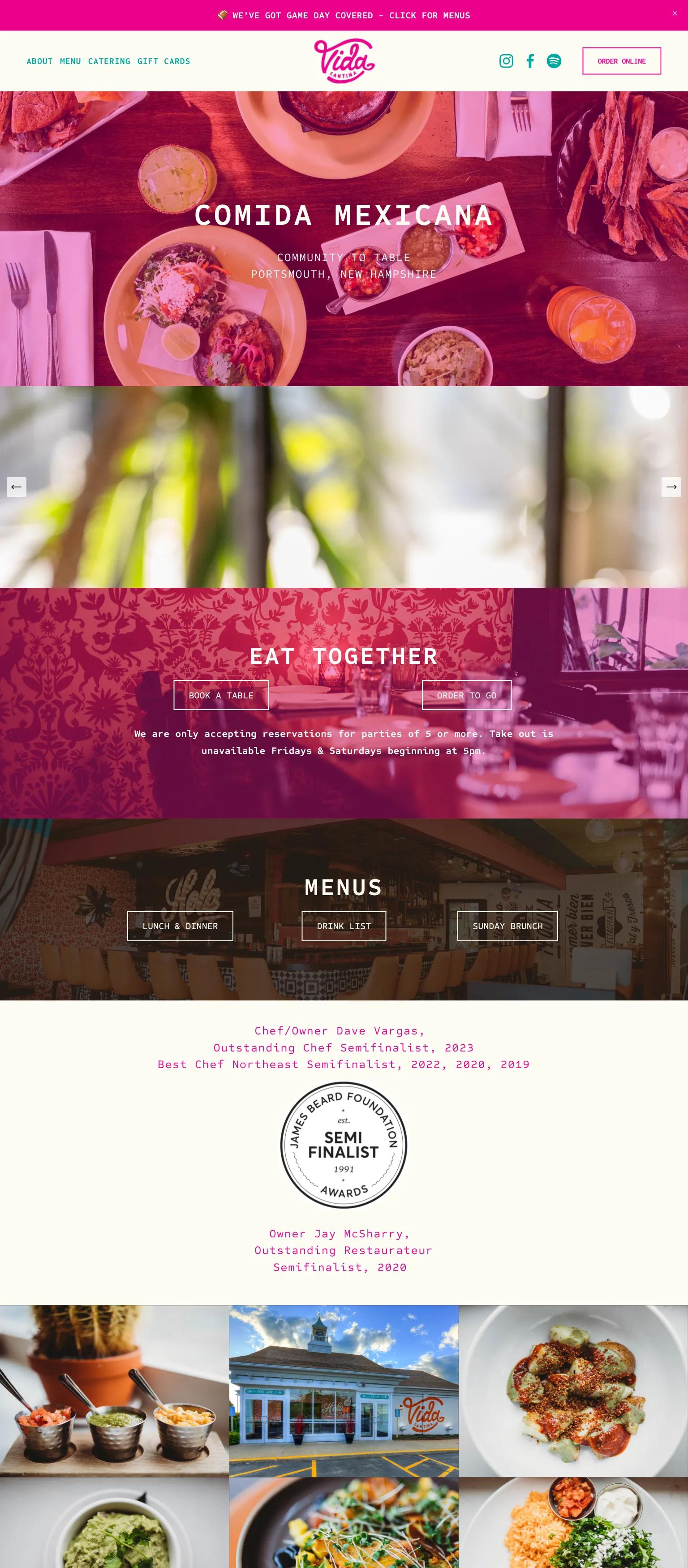 Vida Cantina screenshot