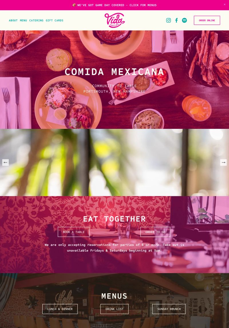 Vida Cantina screenshot