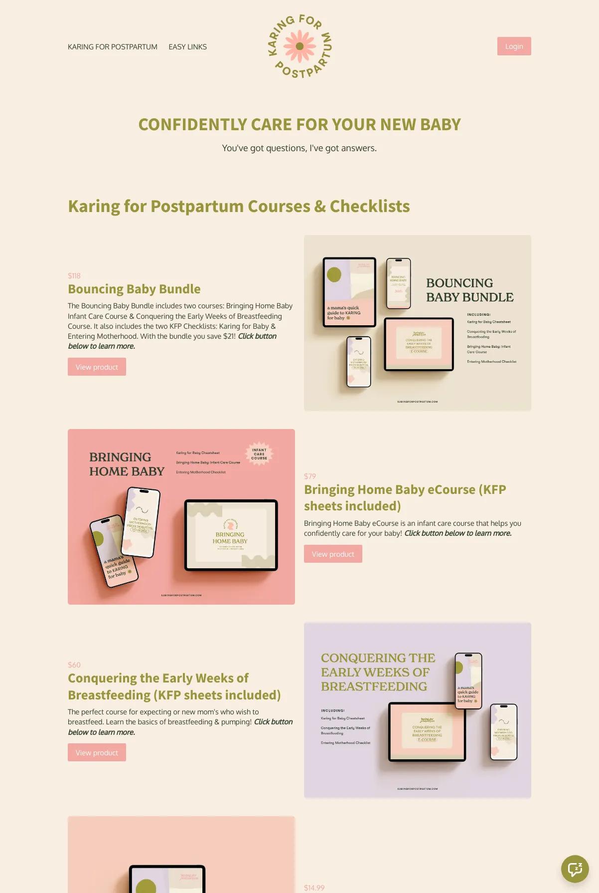 Karing For Postpartum screenshot