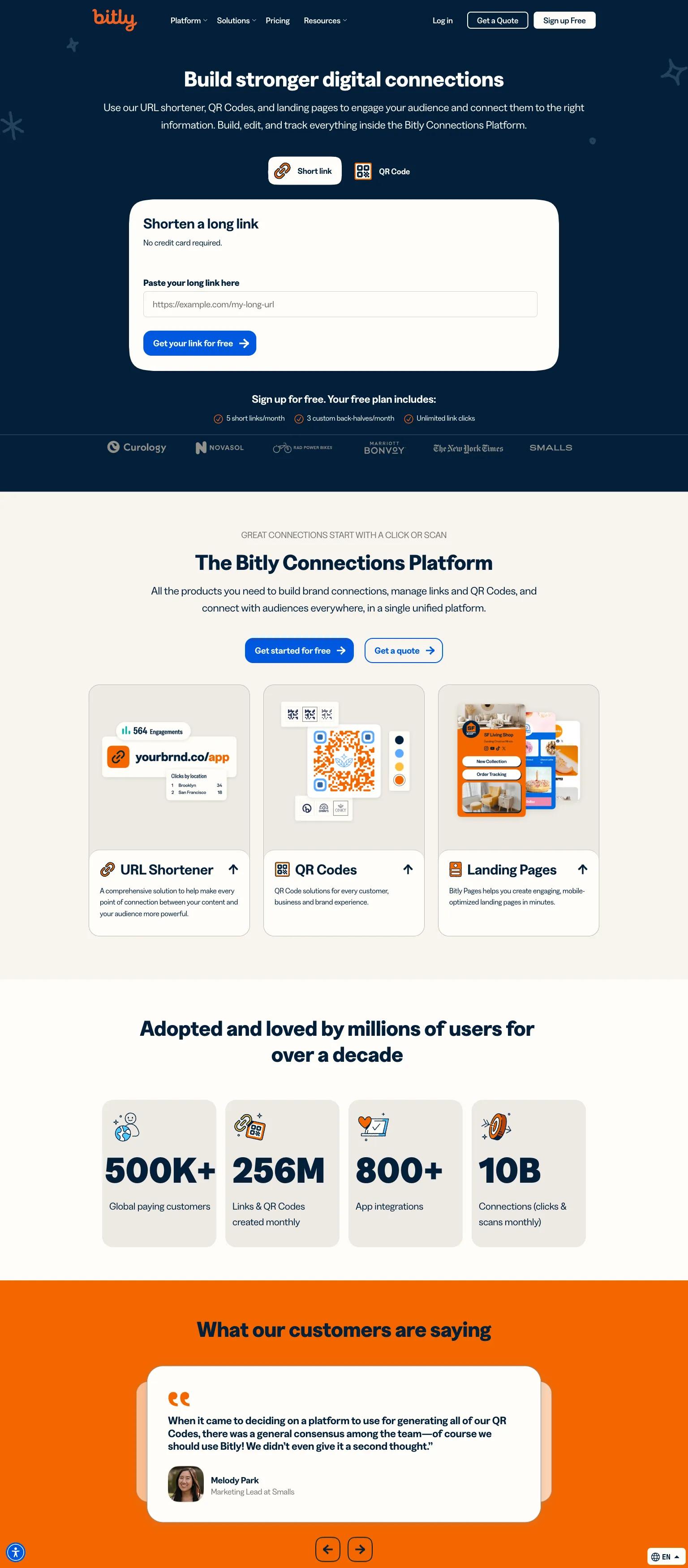 Bitly screenshot