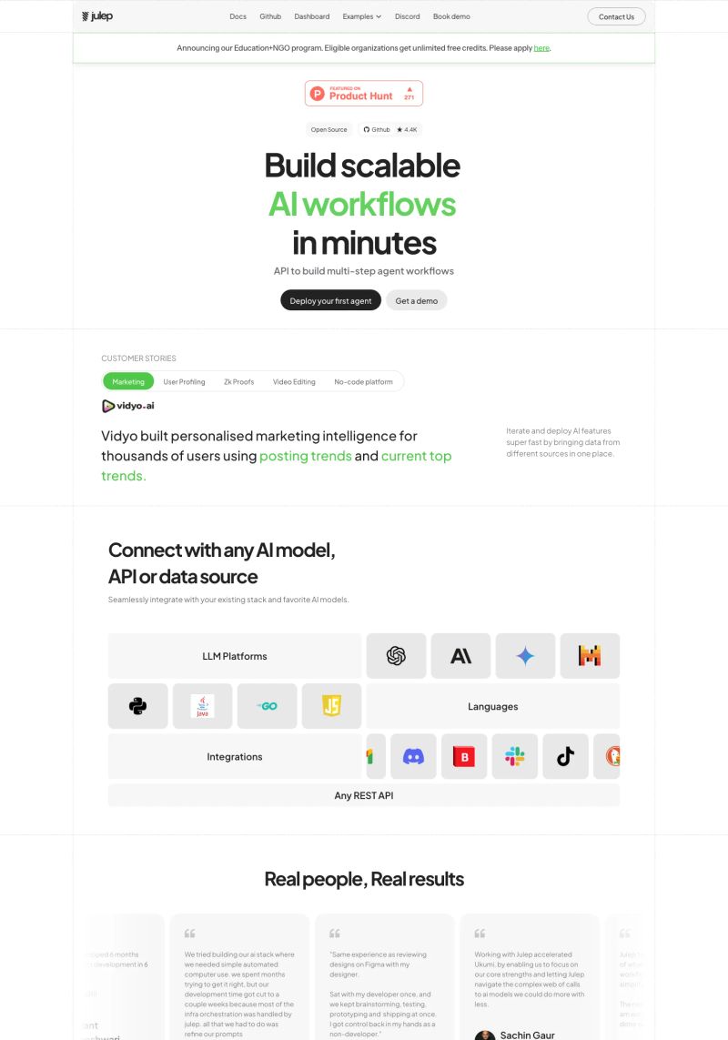 Julep screenshot