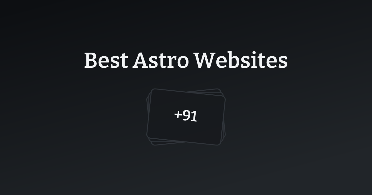 Best Astro Websites with count
