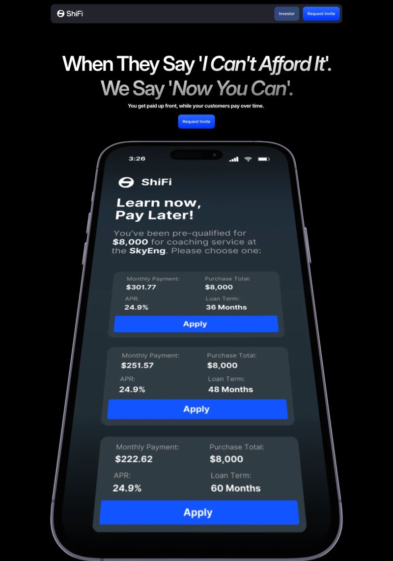 InvestorRequest screenshot