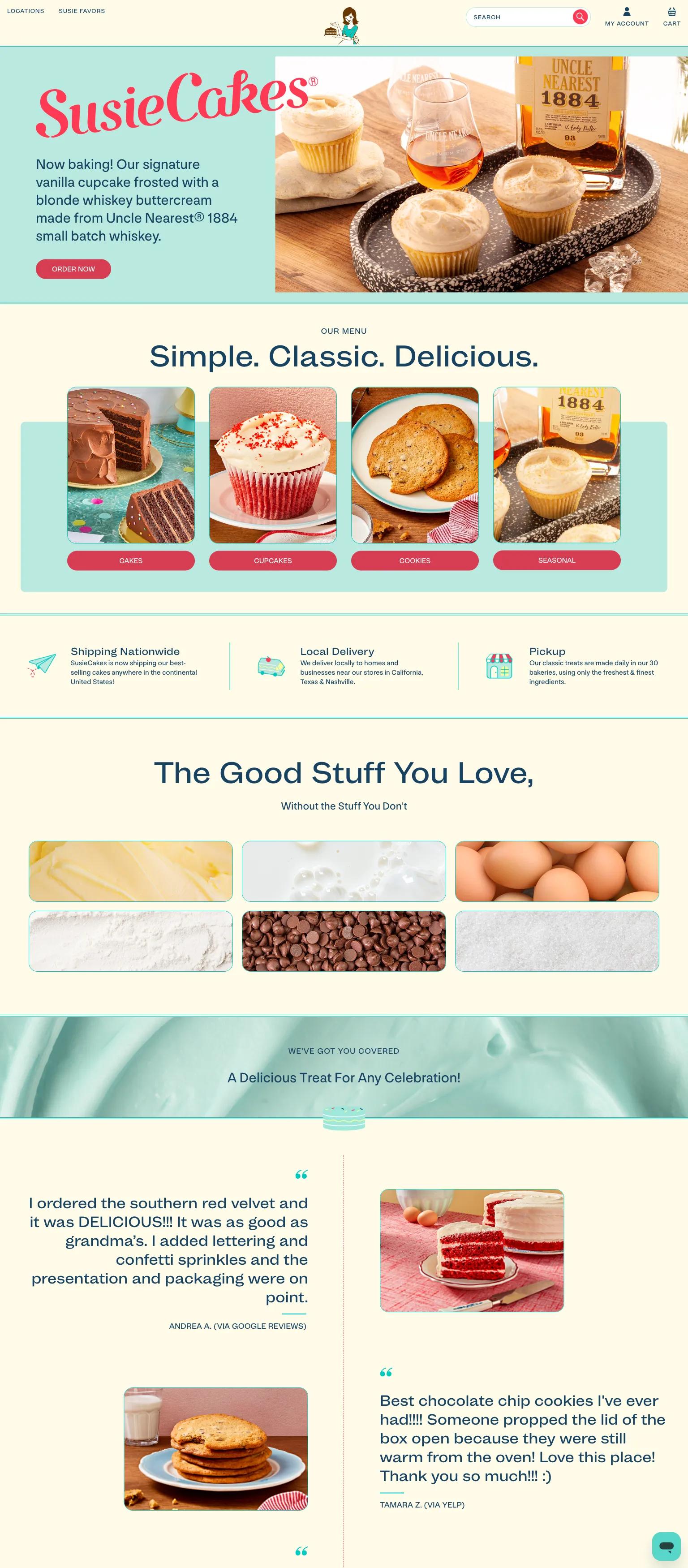 SusieCakes screenshot