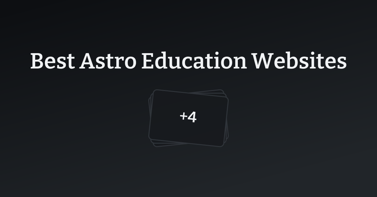 Best Astro Education Websites with count