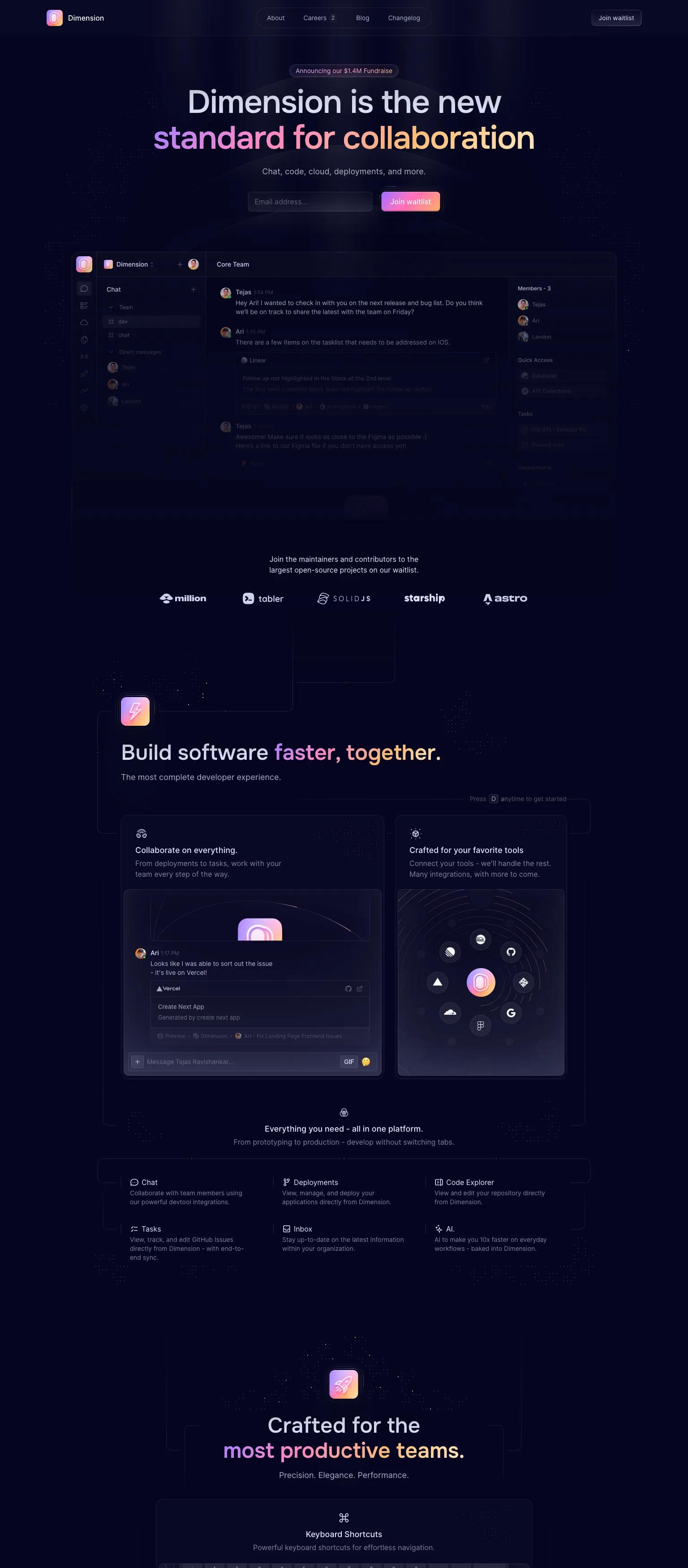 Dimension screenshot