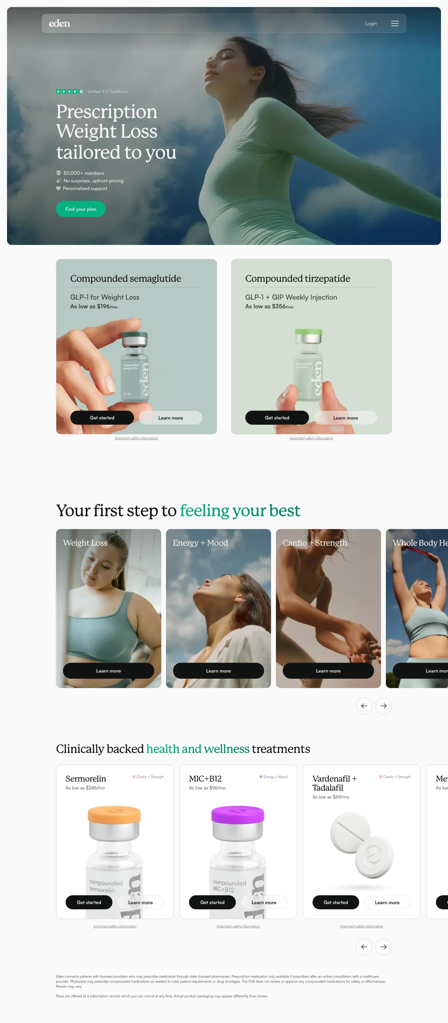 Eden Health Clubs screenshot