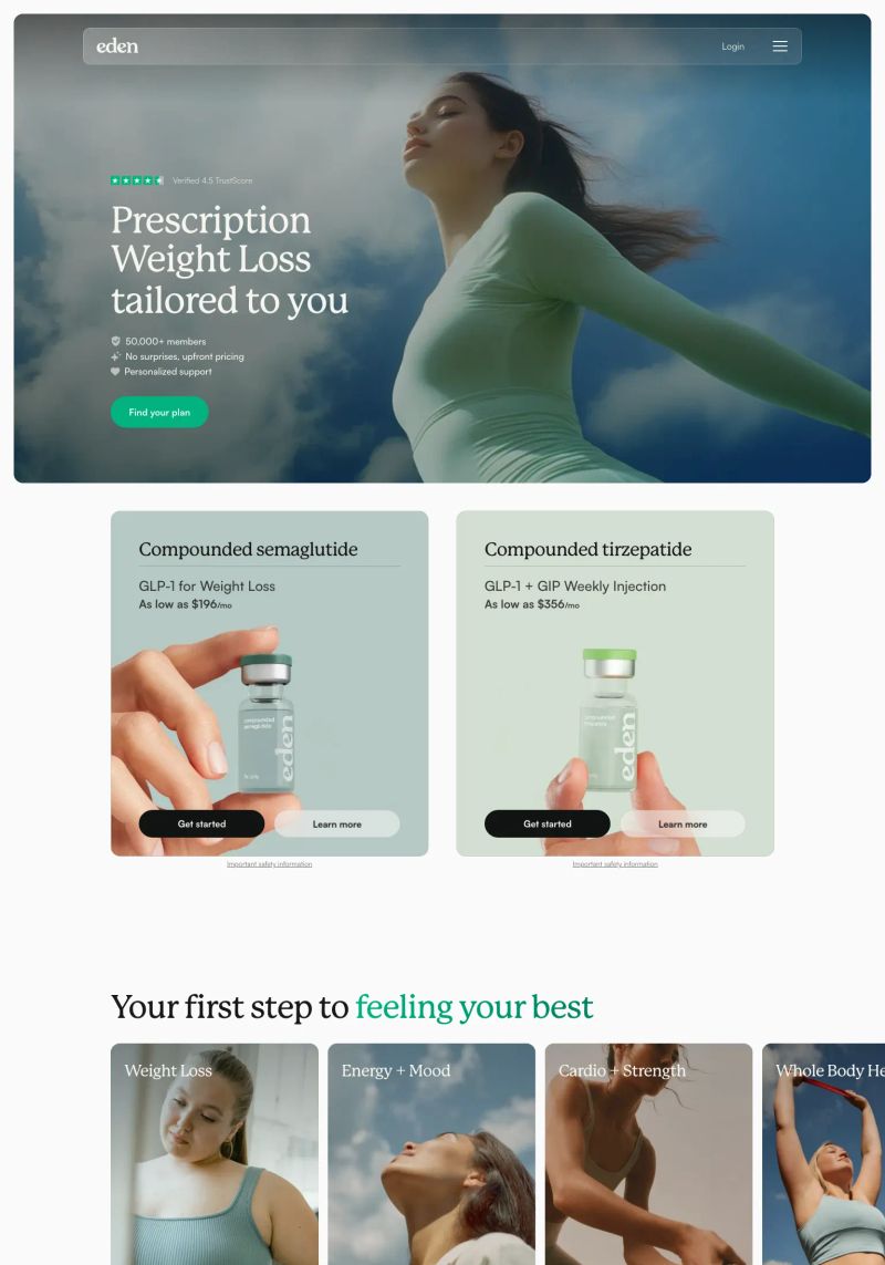 Eden Health Clubs screenshot