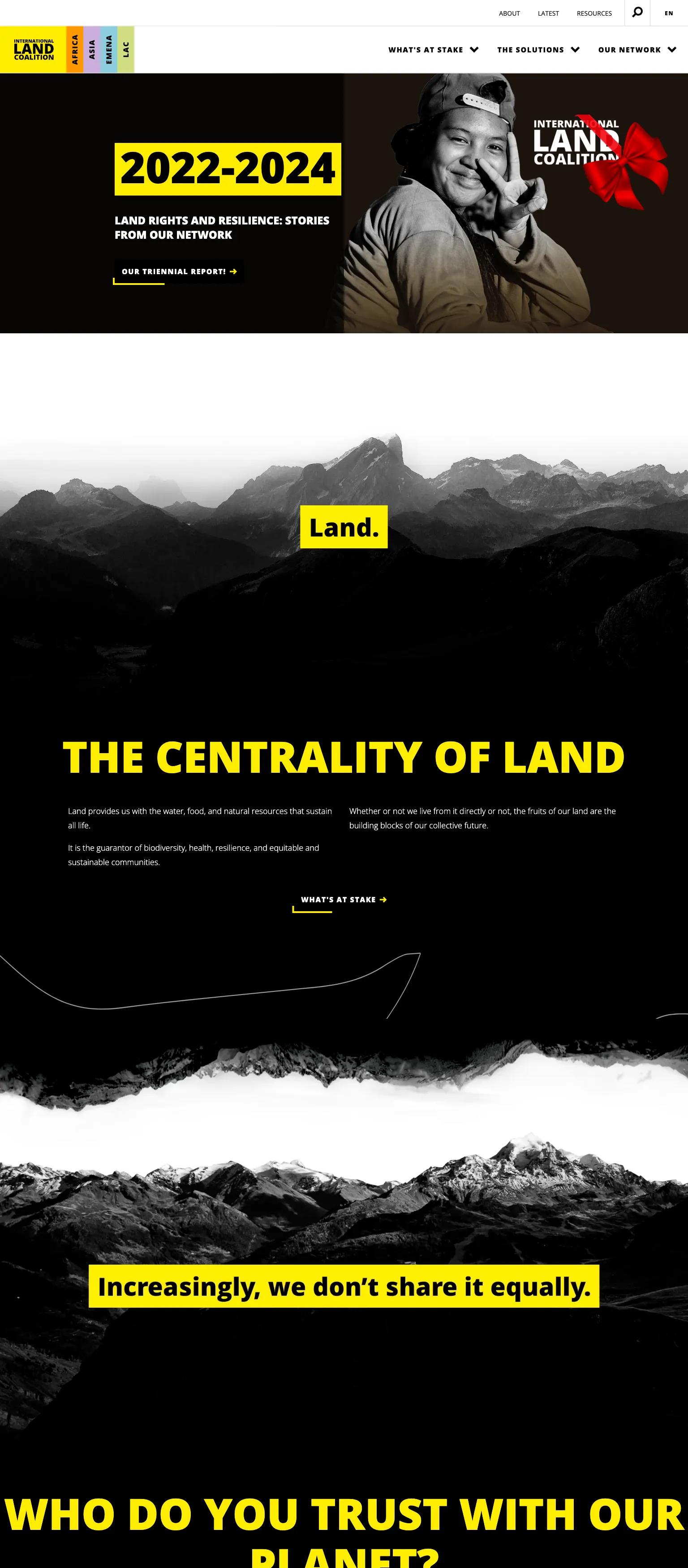 International Land Coalition screenshot