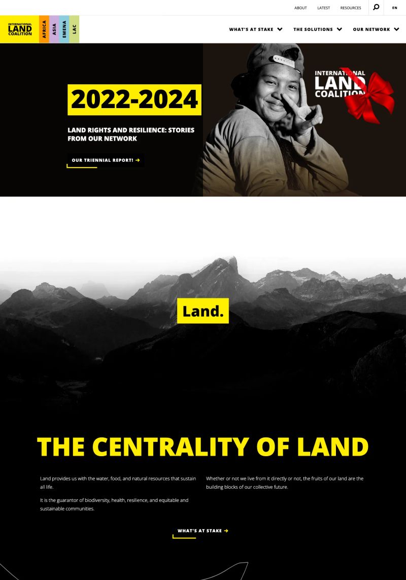 International Land Coalition screenshot