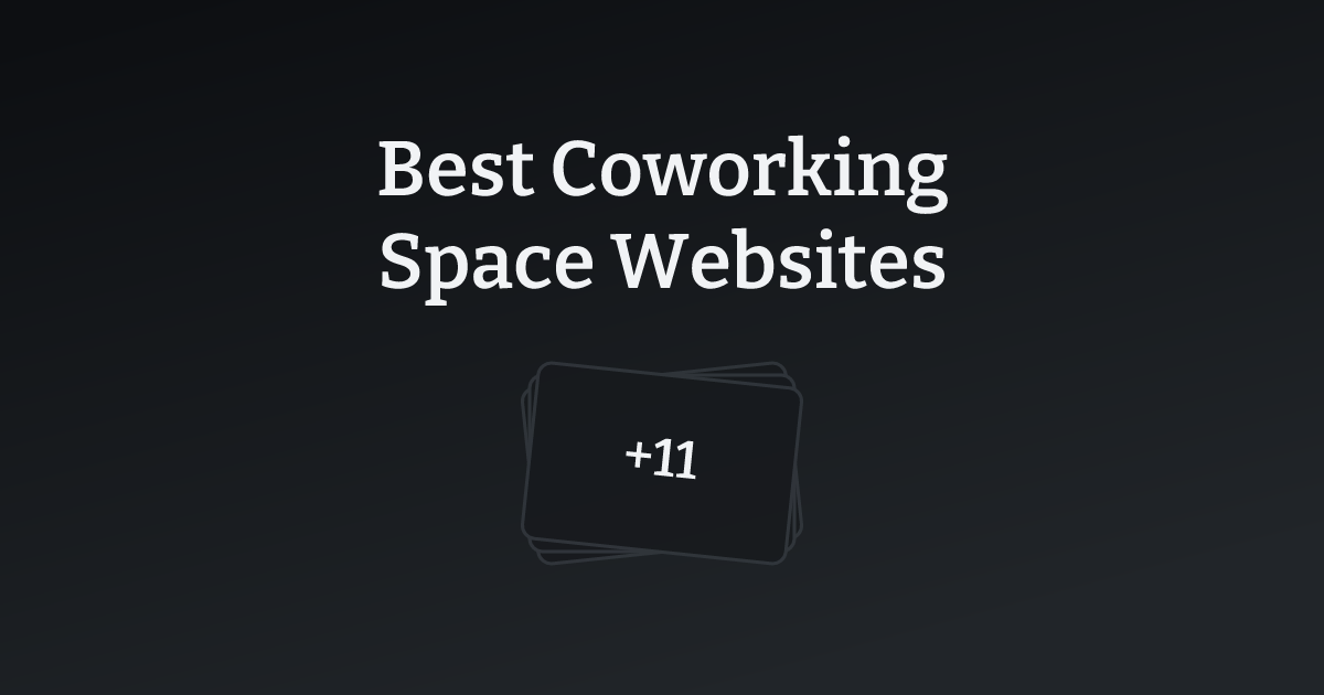 Best Coworking Space Websites with count