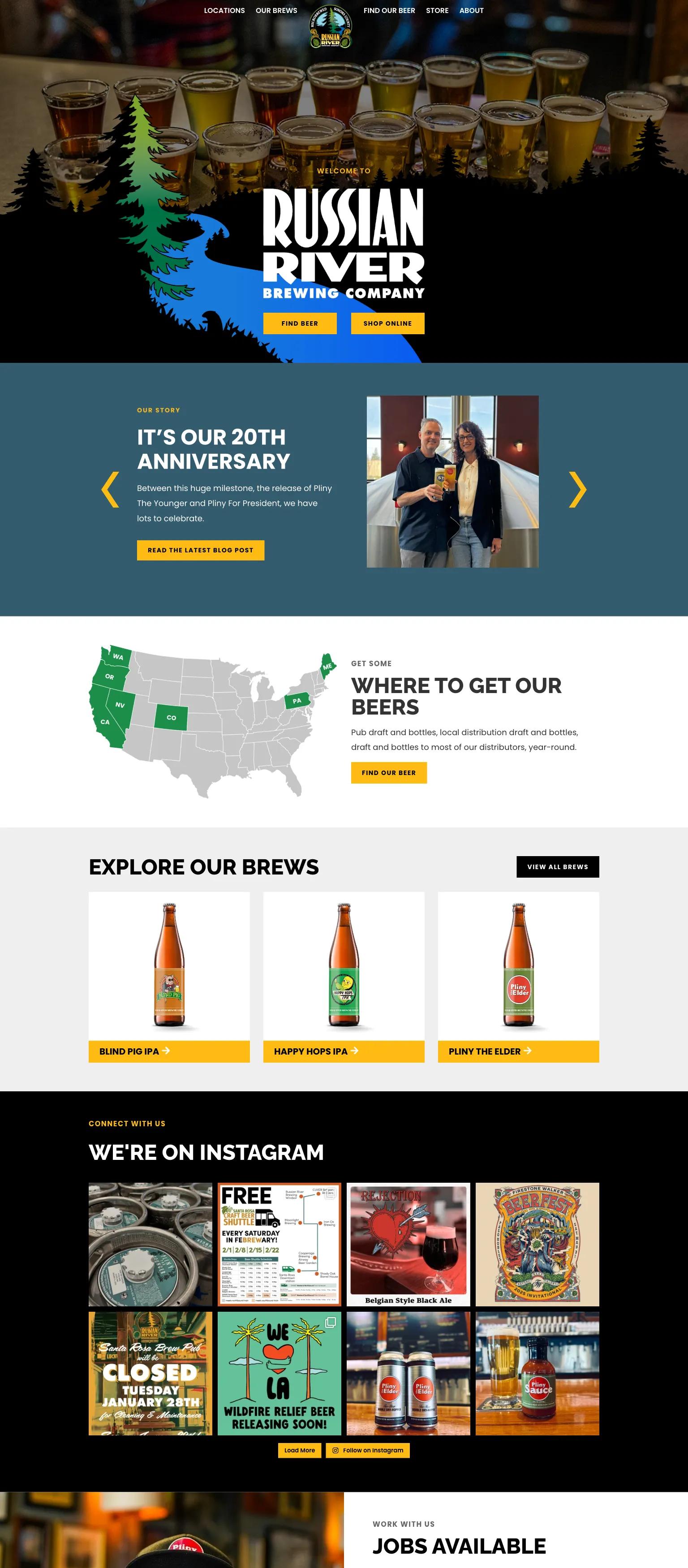 Russian River Brewing screenshot