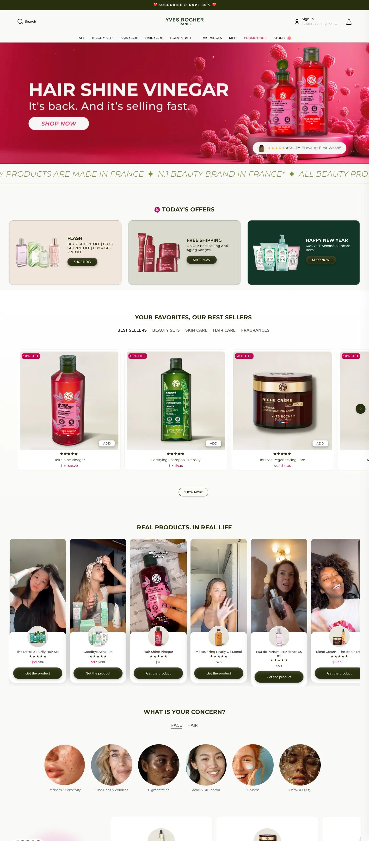 Yves Rocher screenshot