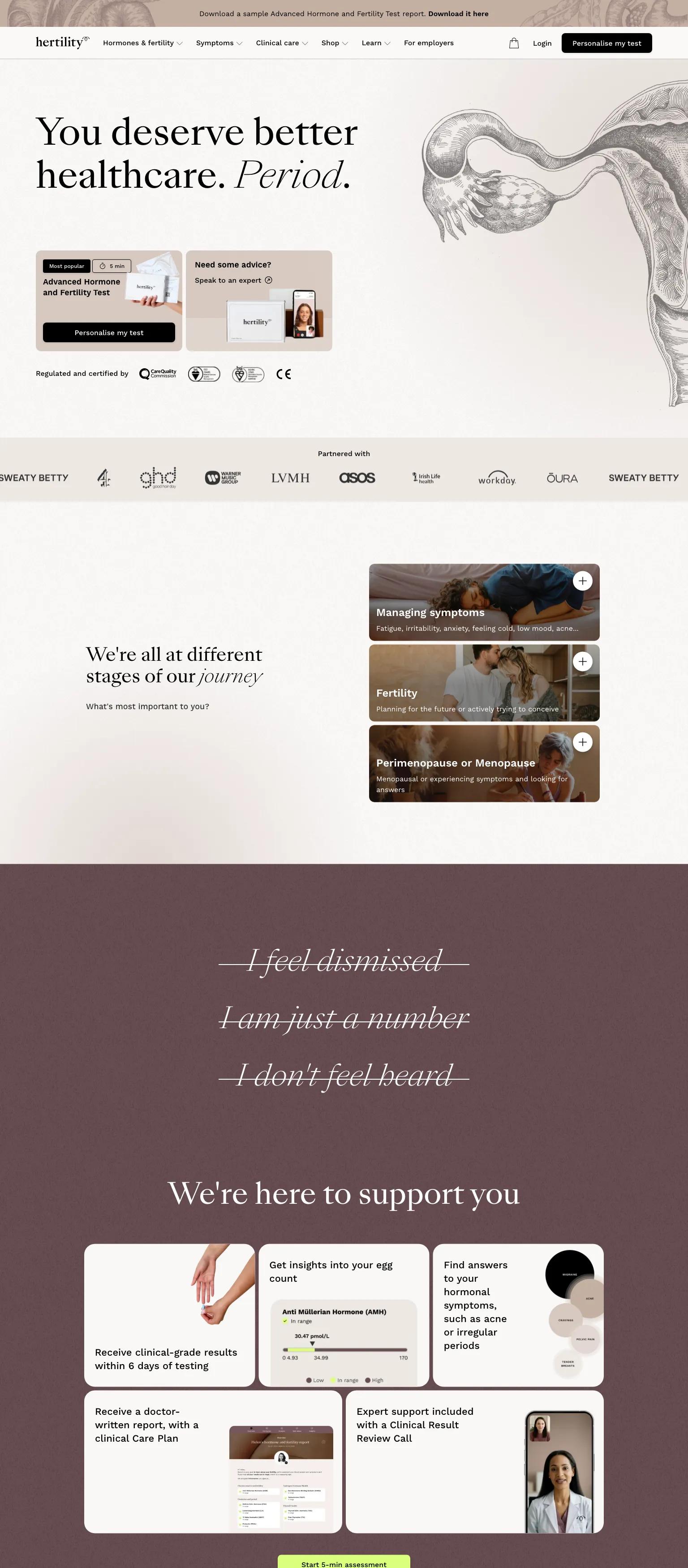 Hertility Health screenshot