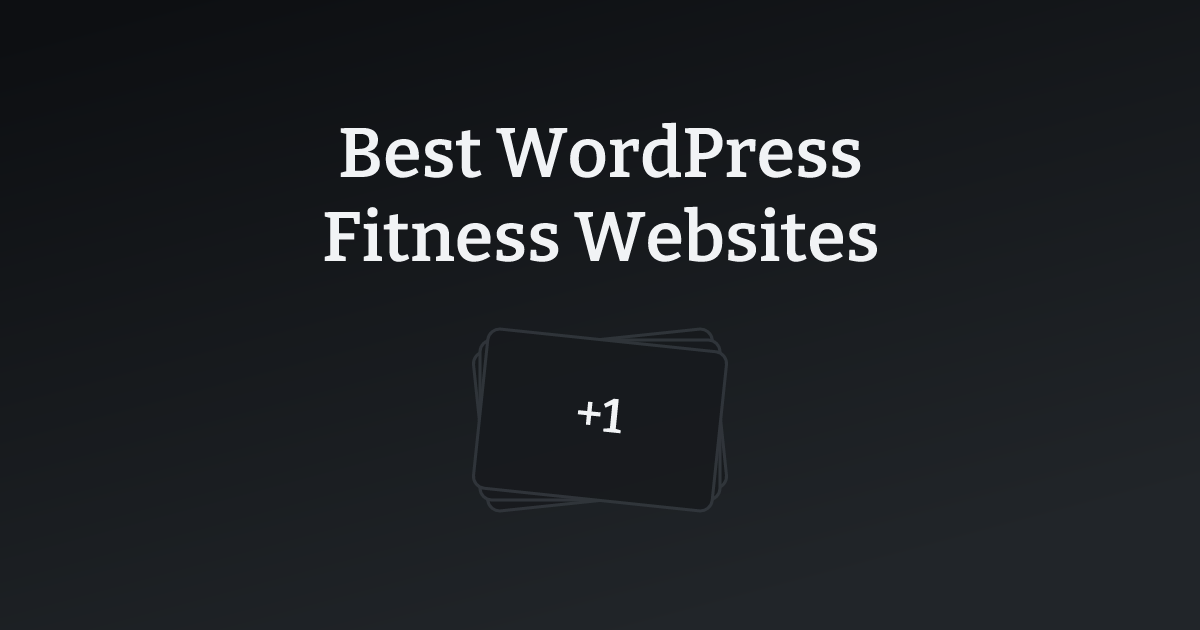Best WordPress Fitness Websites with count