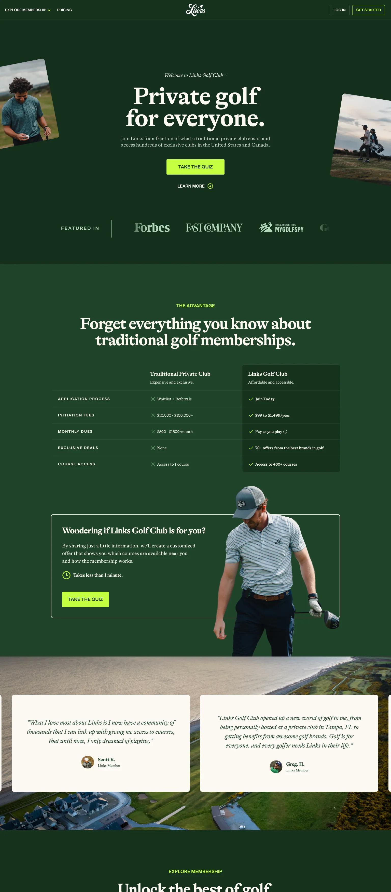 Links Golf Club screenshot