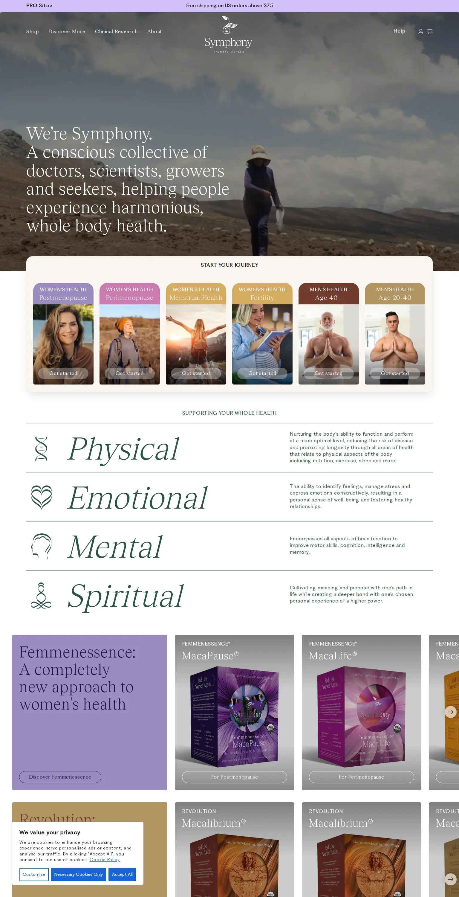 Symphony Natural Health screenshot