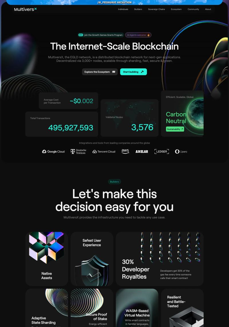 MultiversX screenshot