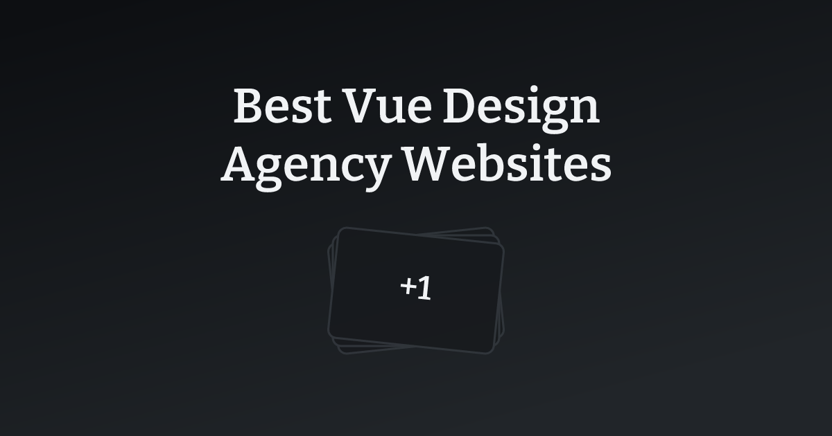 Best Vue Design Agency Websites with count