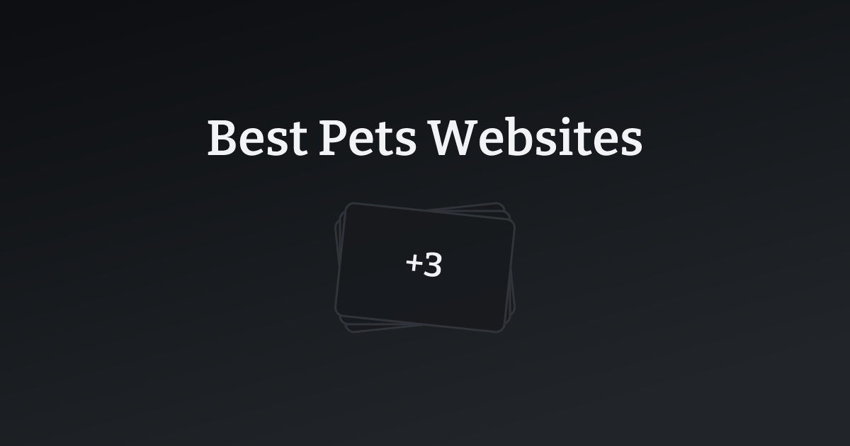 Best Pets Websites with count