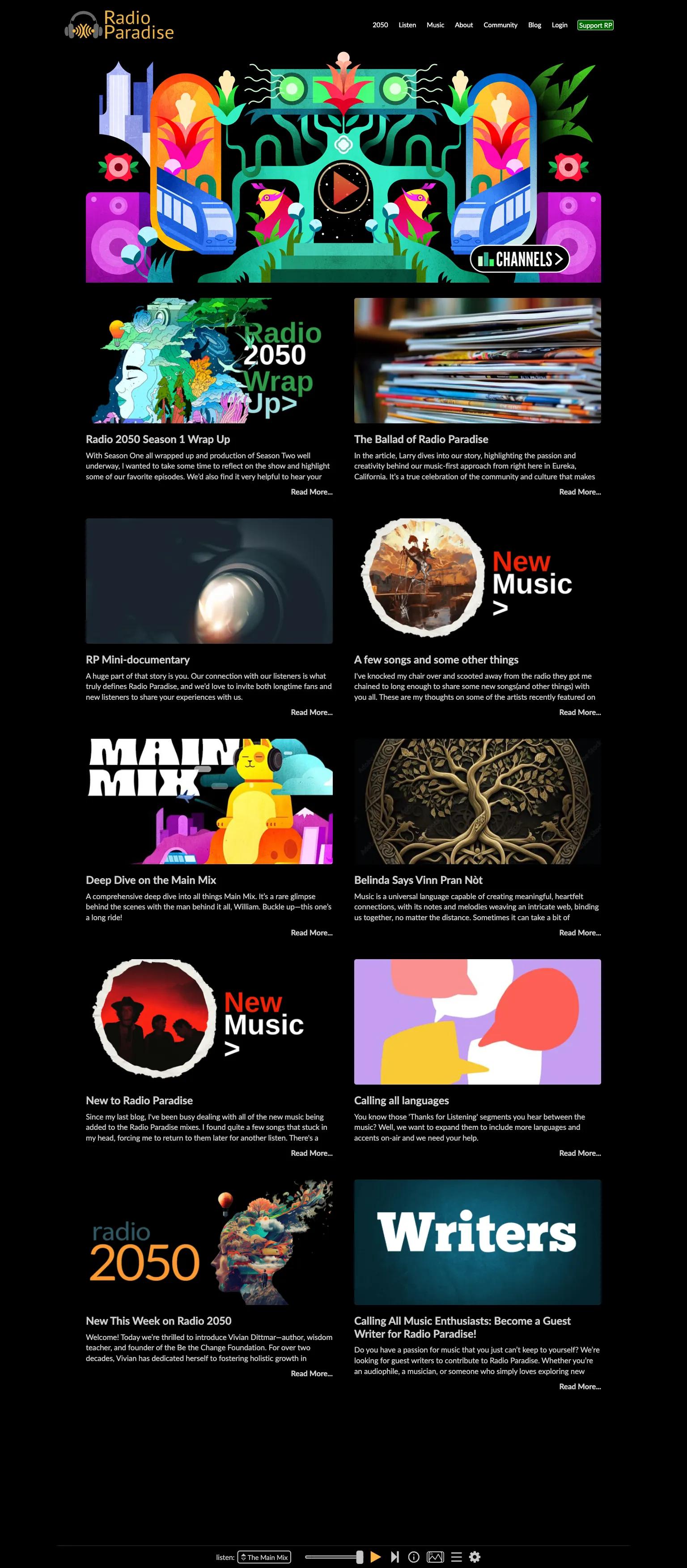 Radio Paradise screenshot