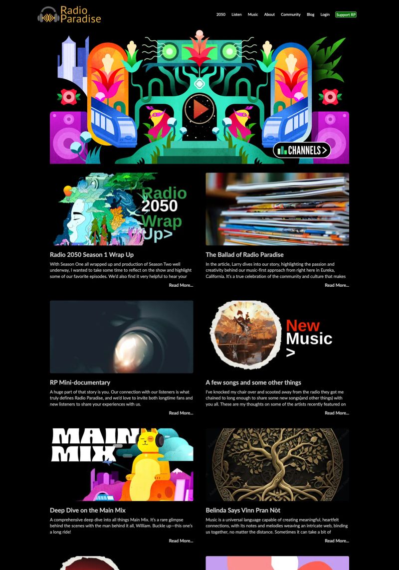 Radio Paradise screenshot