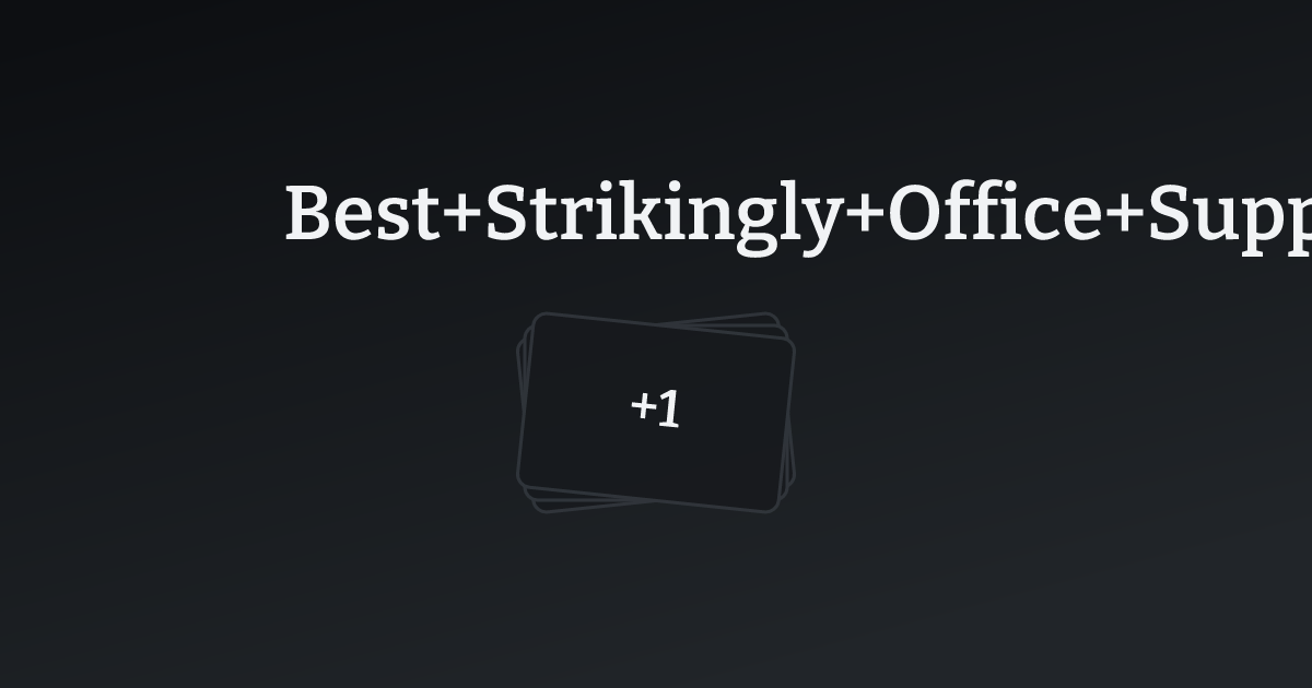Best Strikingly Office Supply Websites with count