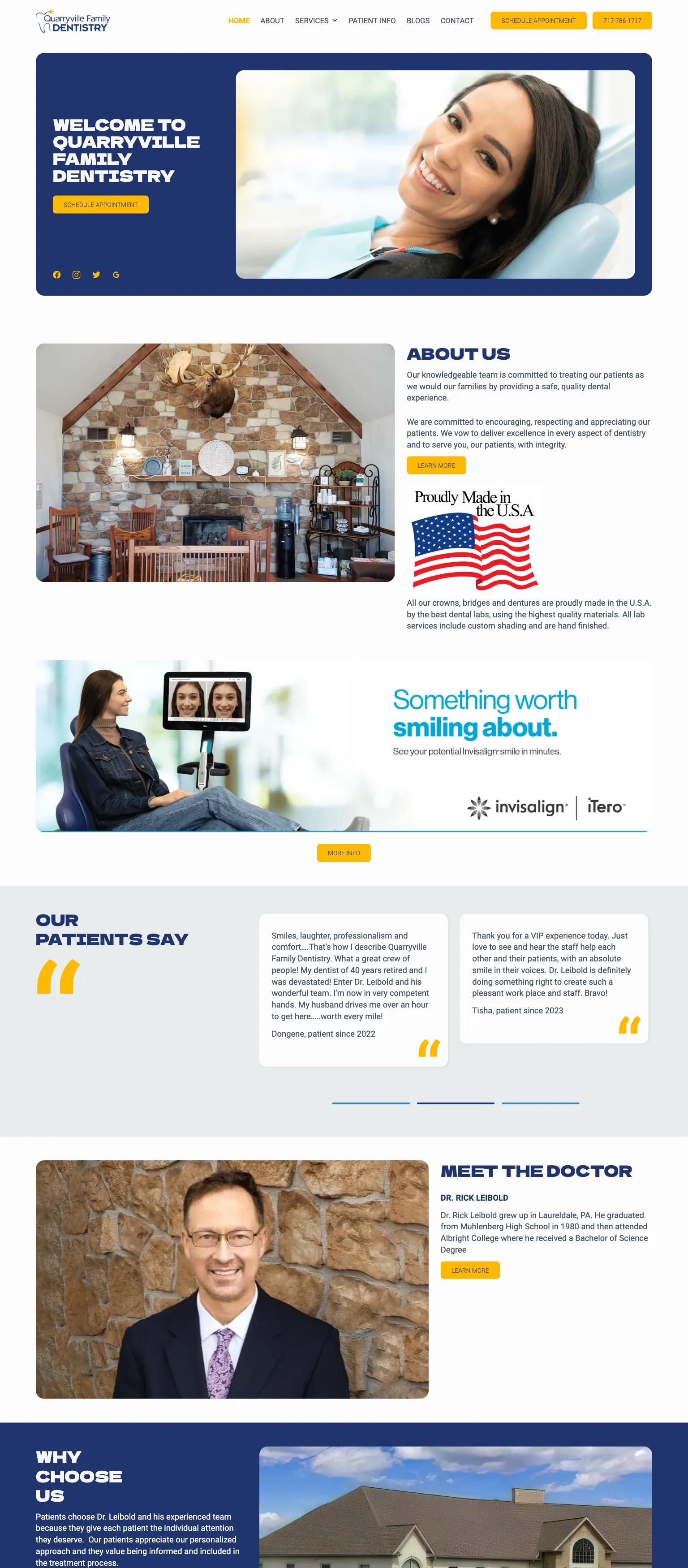 Quarryville Family Dentistry screenshot