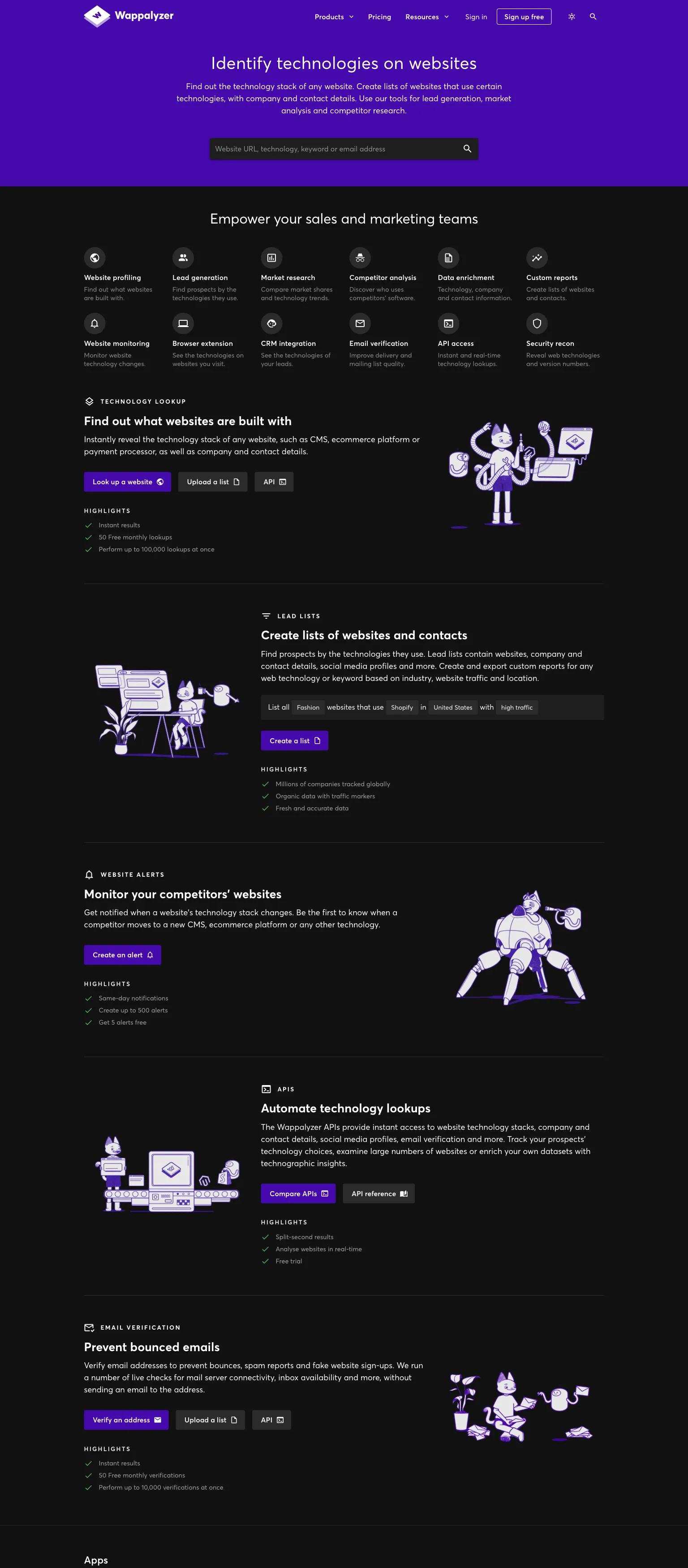 Wappalyzer screenshot