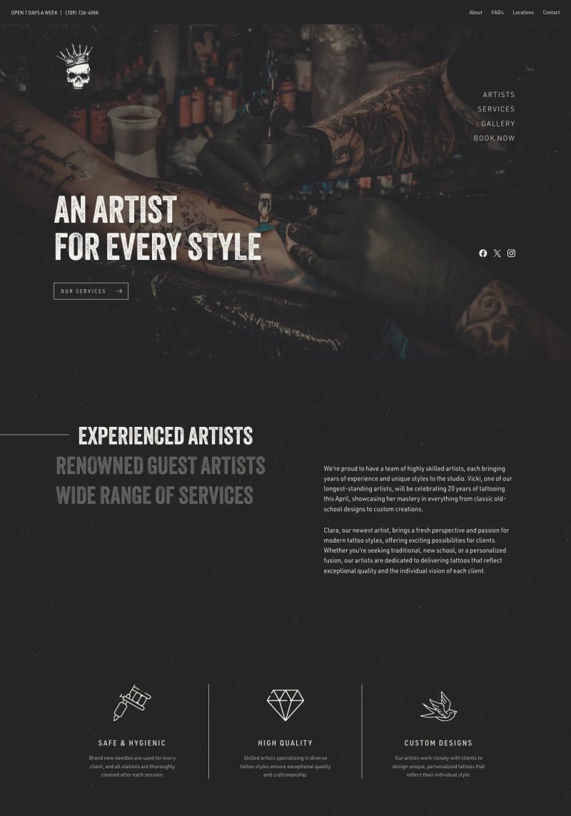 Elite Tattoo Studios screenshot