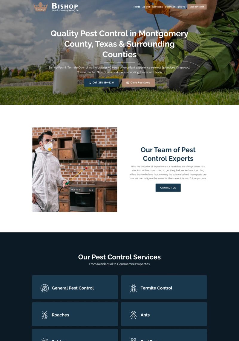 Bishop Pest Control screenshot