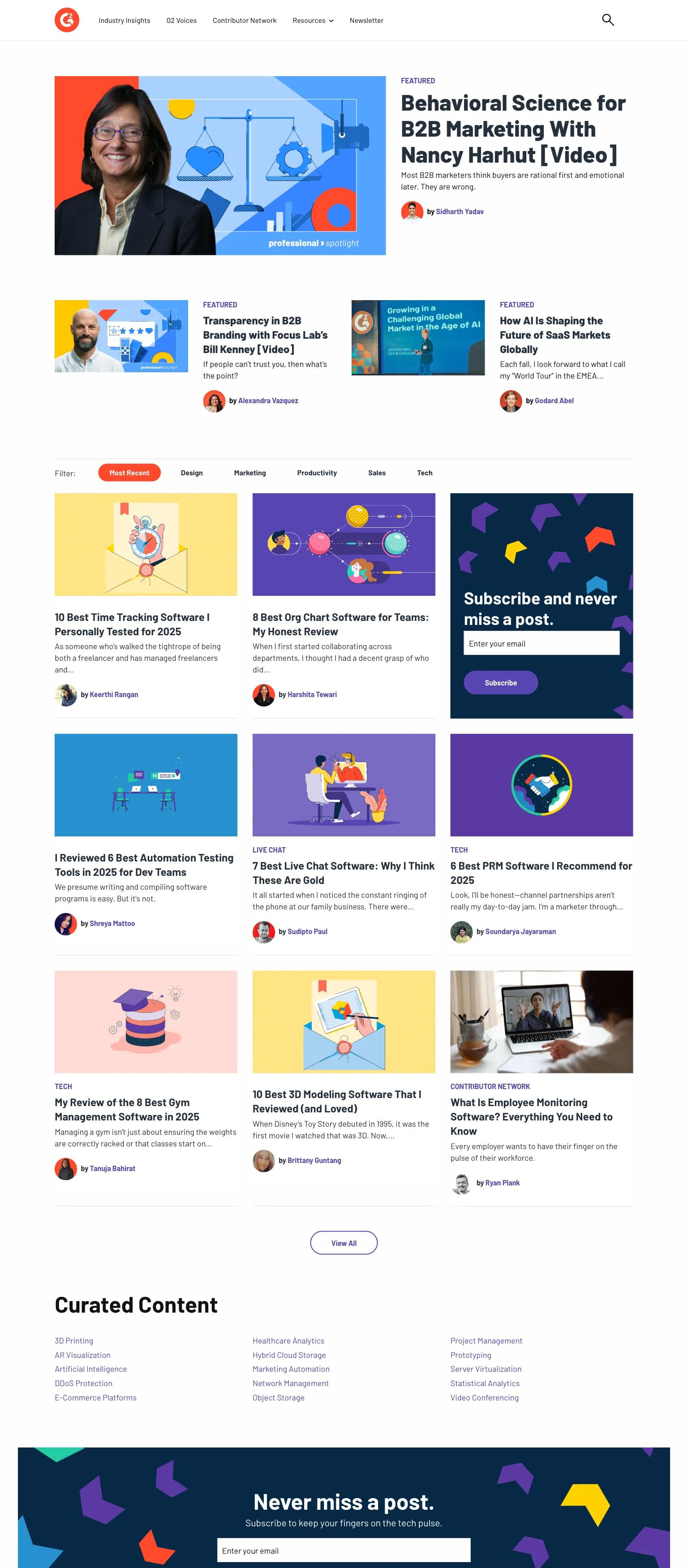 G2 Learning Hub screenshot