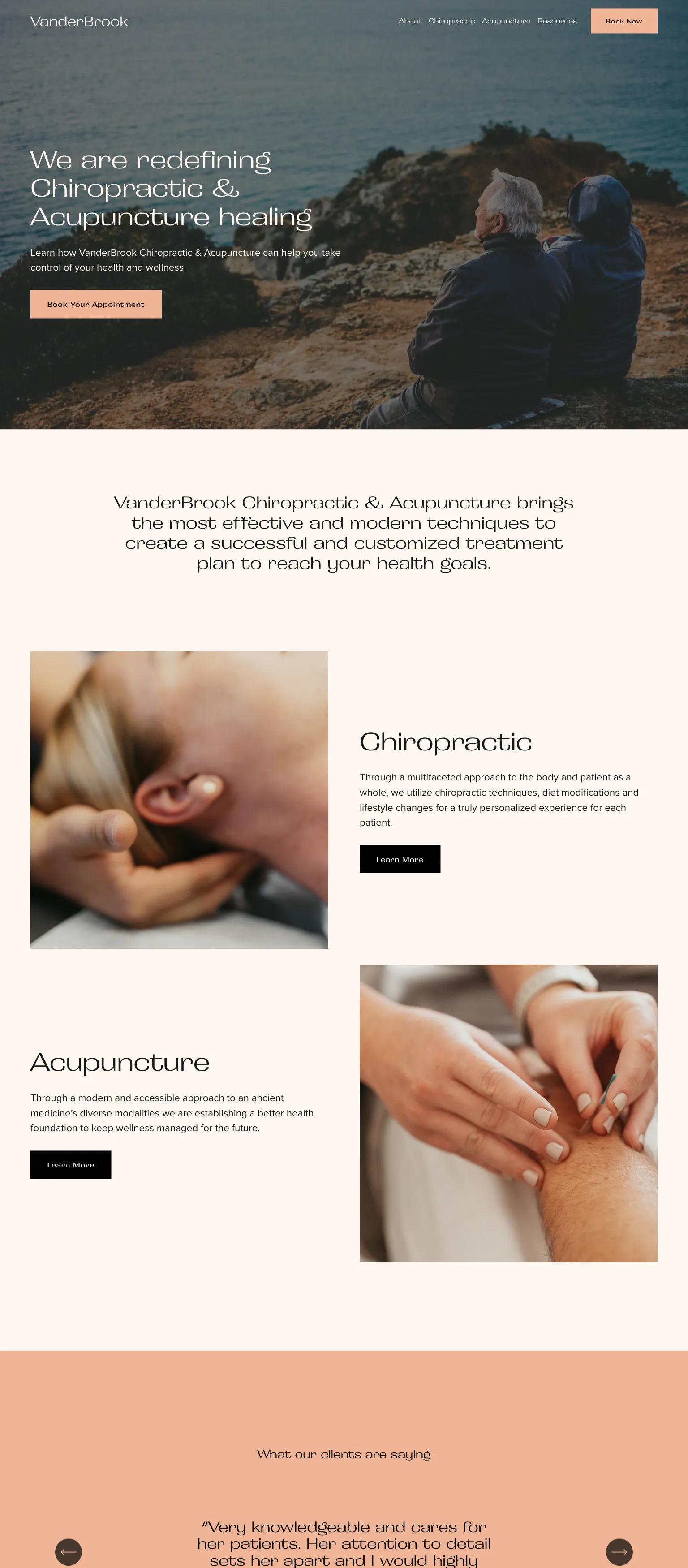 VanderBrook Chiropractic & Acupuncture screenshot